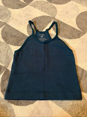 Old Navy Ribbed Navy Tank Top - Women's XS